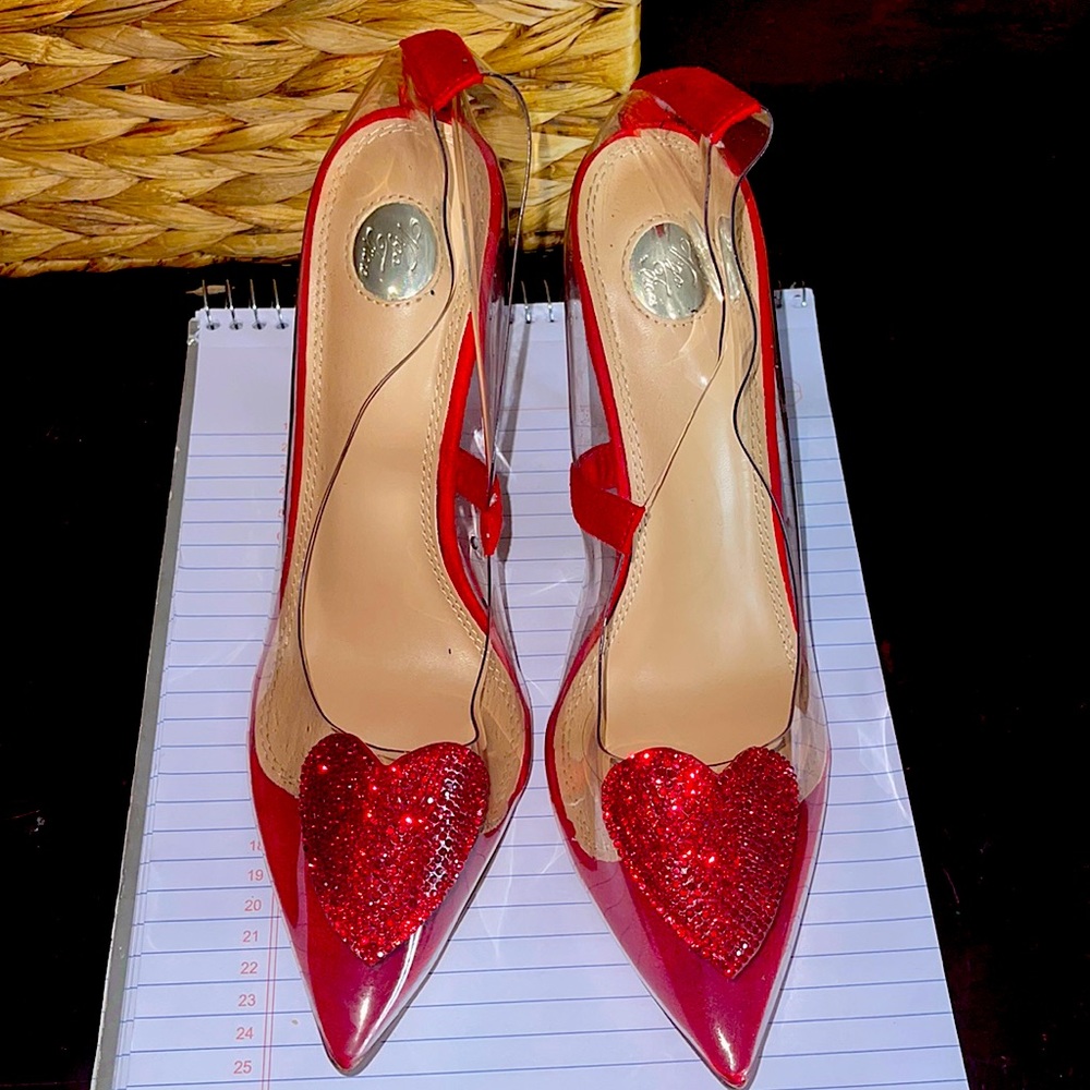 Red Stiletto Heels (Heart Shaped)